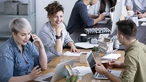 Brand strategists developing PR strategies